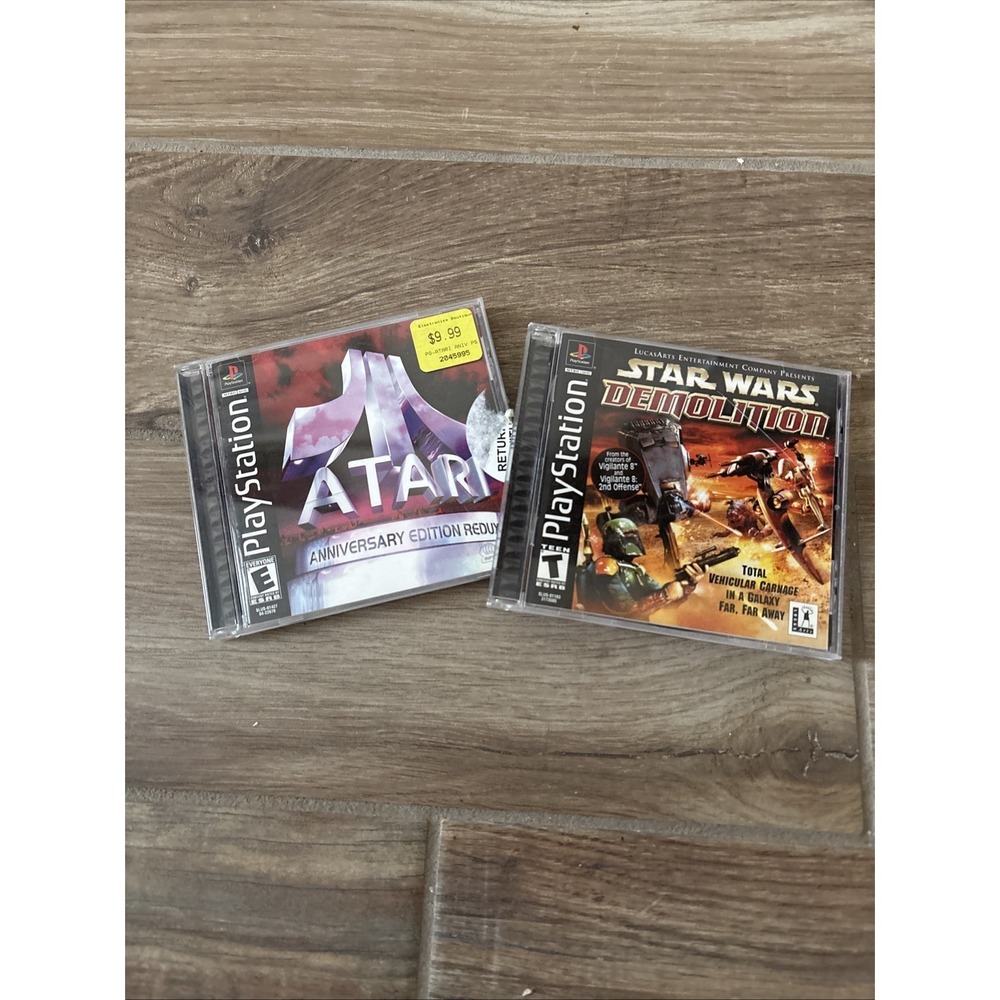 Sony PlayStation: Star Wars- Demolition & Atari Anniversary Edition Not Tested